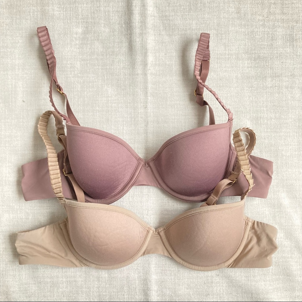Two 34A ThirdLove 24/7 T-Shirt bra